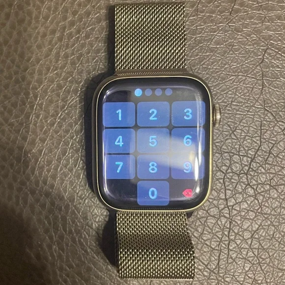 Apple Smartwatch with Silver Band